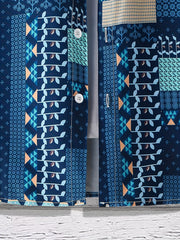 Geometric Pattern Short Sleeve Hawaiian Shirt for Summer Vacation