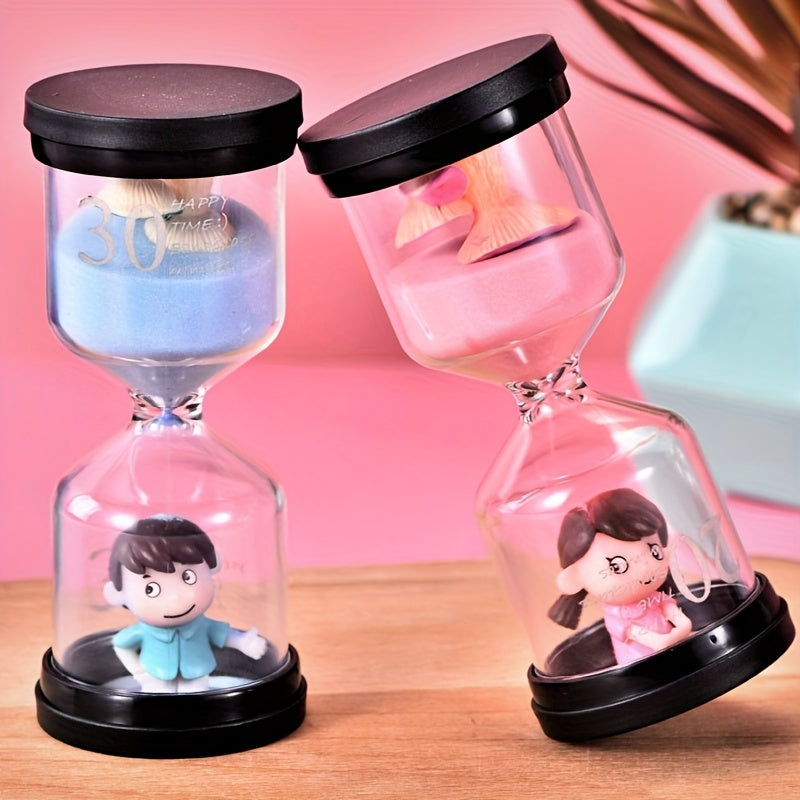 2pcs Couple Hourglass Timer Ornament Creative Gift Craft Home Hourglass