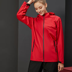 Women's Thermal Windproof Jacket Waterproof Hooded Windbreaker