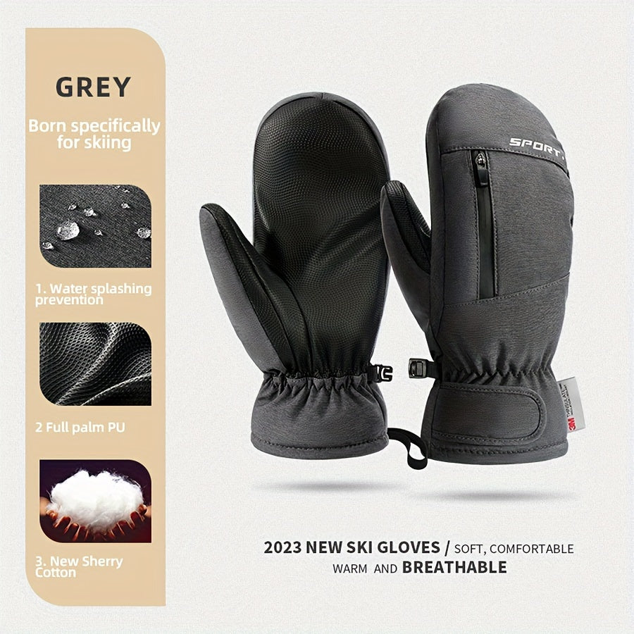 Winter Waterproof Anti-slip Ski Gloves Touch Screen Snow Gloves