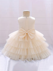 Kids Fairy Sleeveless Mesh Fluffy Dress