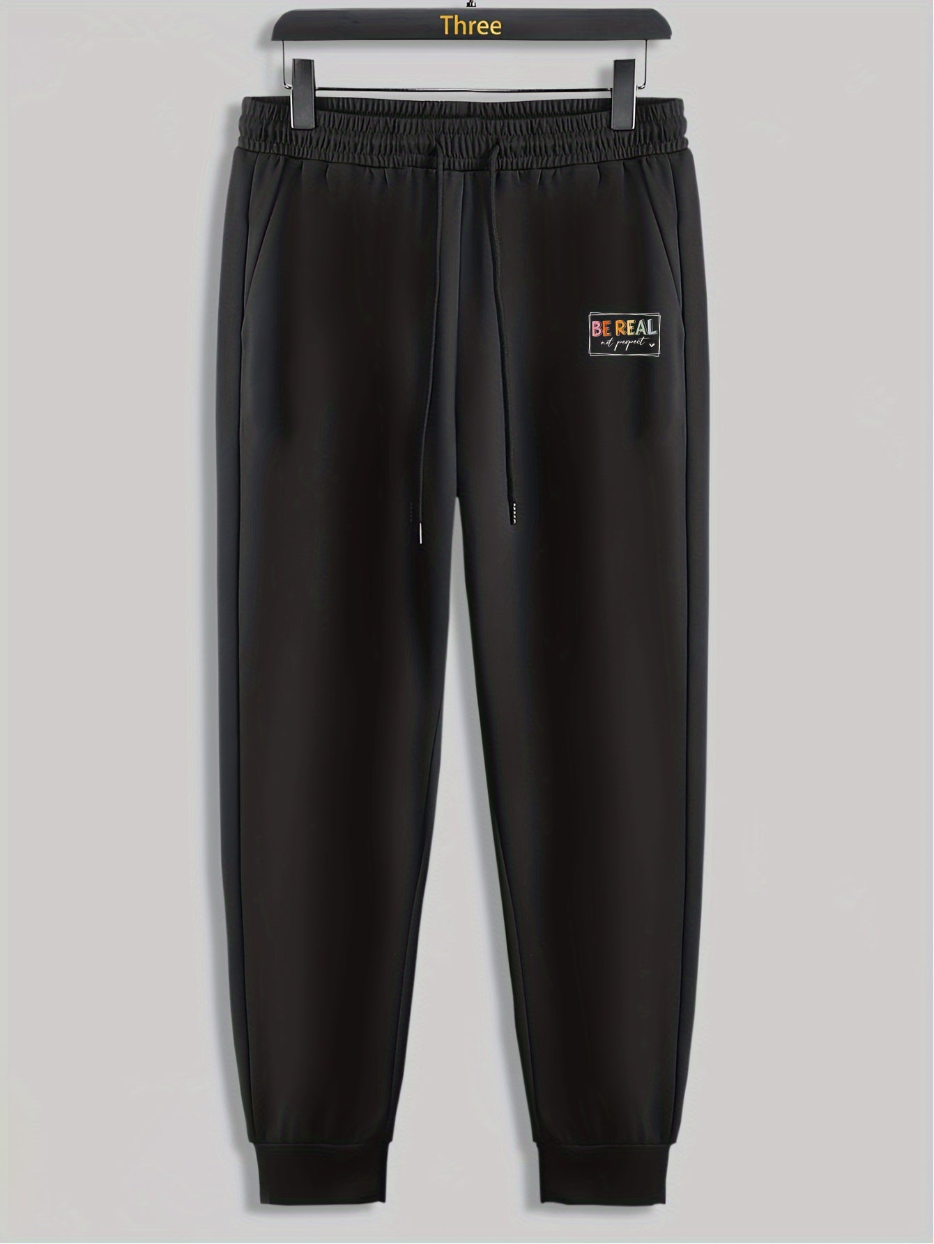 Real Print Men's Sweatpants Drawstring Casual Trousers