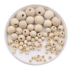 Beaded Wooden Beads Jewelry Accessories Round Beads