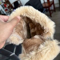Women's Lace Up Snow Boots Faux Fur Ankle Warm Winter Shoes