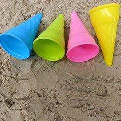 Ice Cream Cone Sand Molds - Set of 10