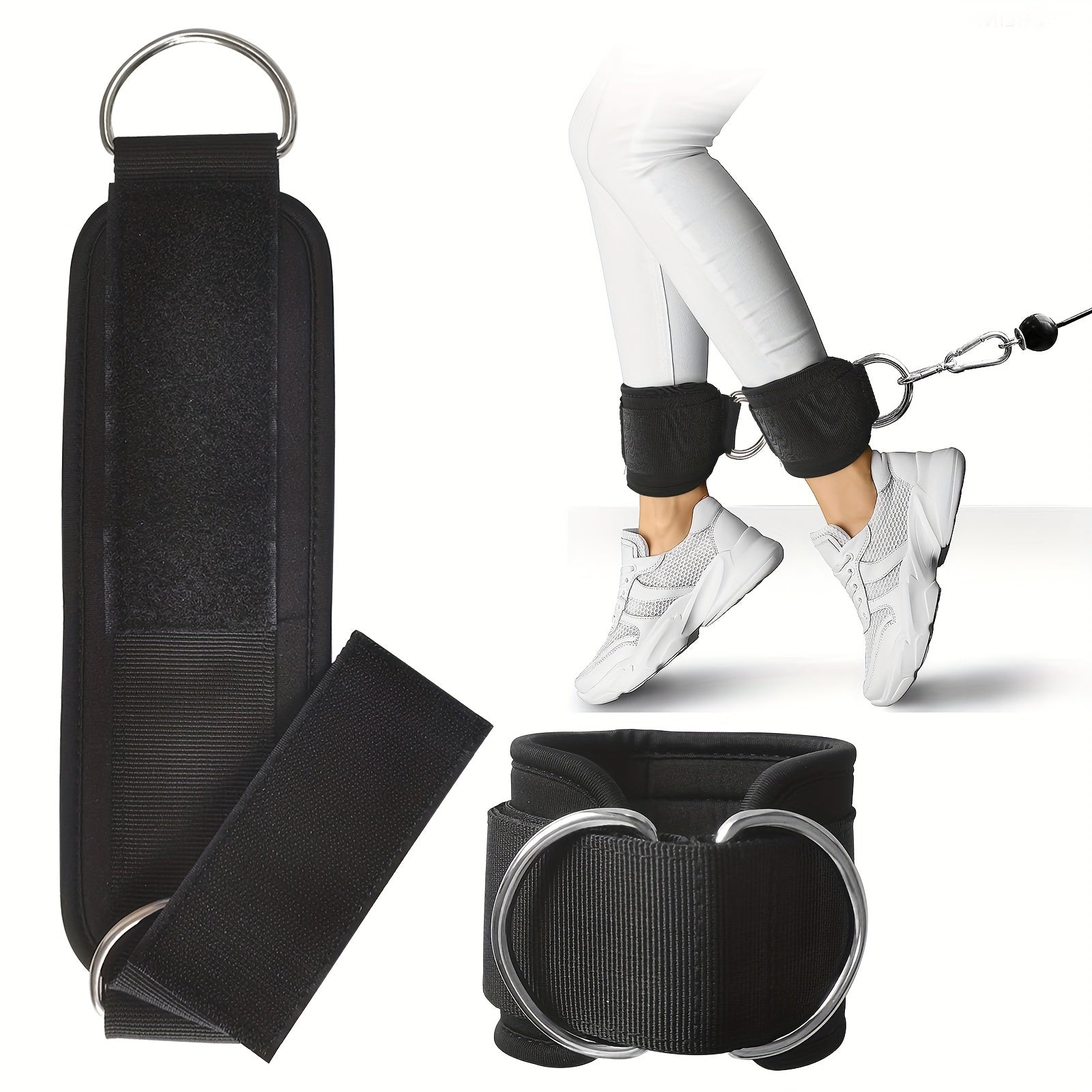 Rustproof Fitness Ankle Cuffs for Leg Exercises