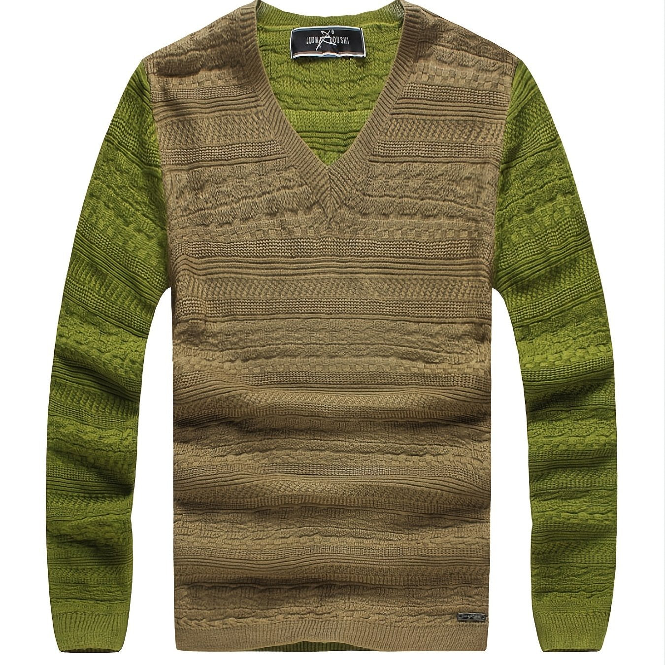 Men's V-neck Cardigan Thin Casual Knitted Pullover Sweater