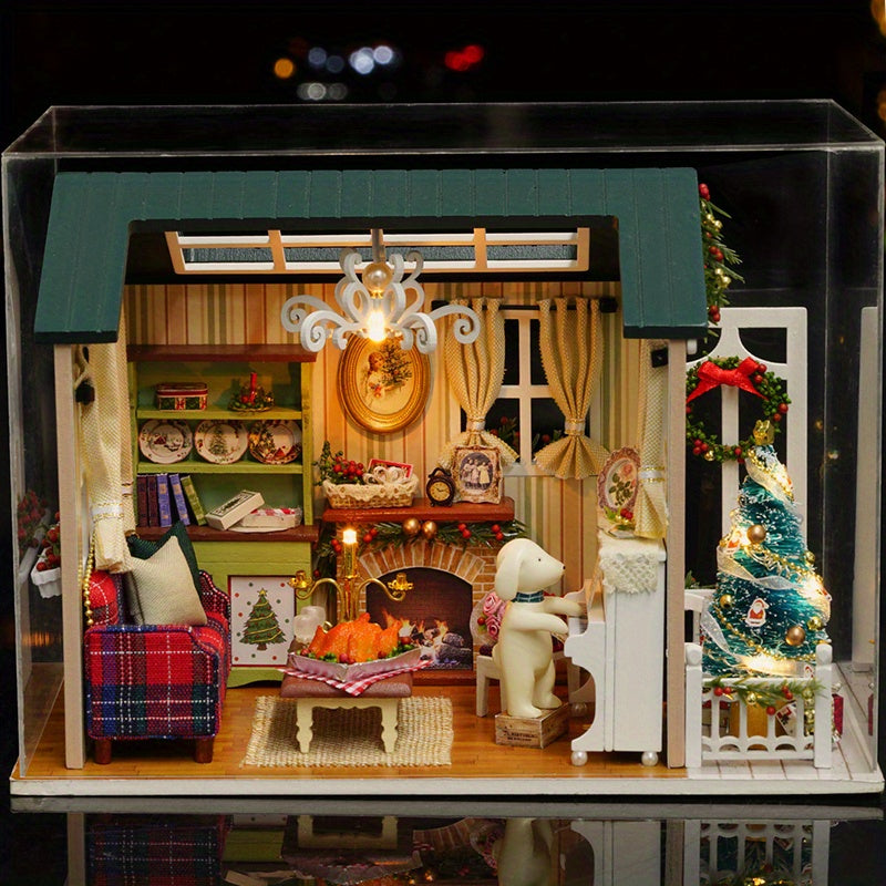 3D Cabin House Jigsaw Puzzle DIY Christmas Gift Girls Children's Toy