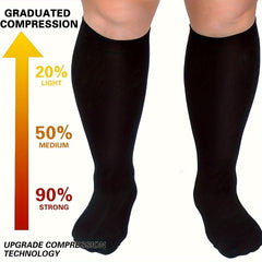 Copper Compression Socks 20-30 MmHg for Plus Size Women & Men