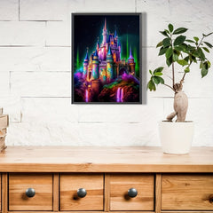 Castle Landscape Canvas Painting Poster for Home Wall Decor