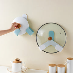 Rotary Storage Rack Pot Lid Holder Pots And Pans Organizer