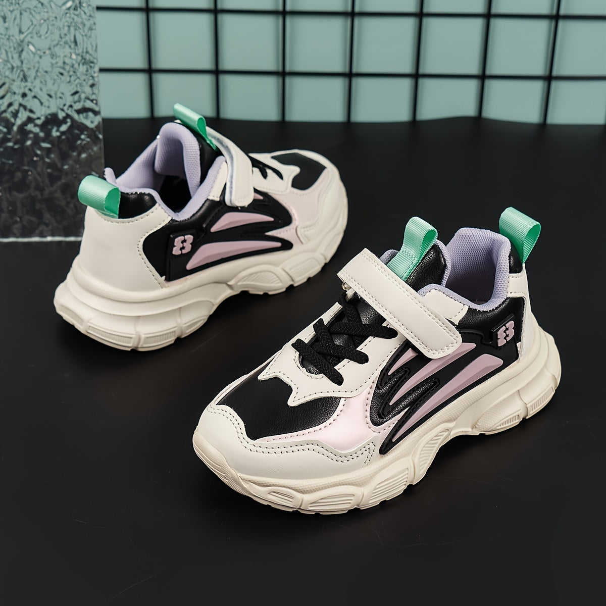 Girl's Chunky Shoes Soft Sole Sneakers For Kids