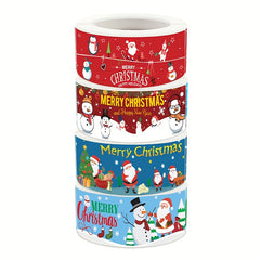 1pc Christmas Strip Sticker Sealing Sticker Packaging Decoration