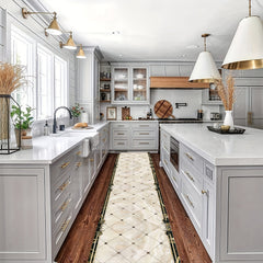 Geometric Runner Area Rug Soft Hallway Kitchen