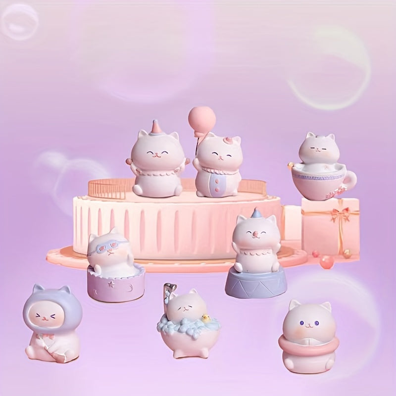 Mini Cat Resin Ornaments Birthday Party Favors Halloween Christmas Gift