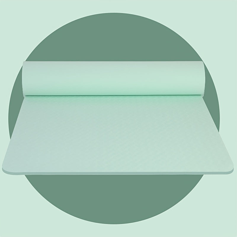 Eco Friendly TPE Yoga Mat Lightweight Non slip Fitness Mute Exercise Mat
