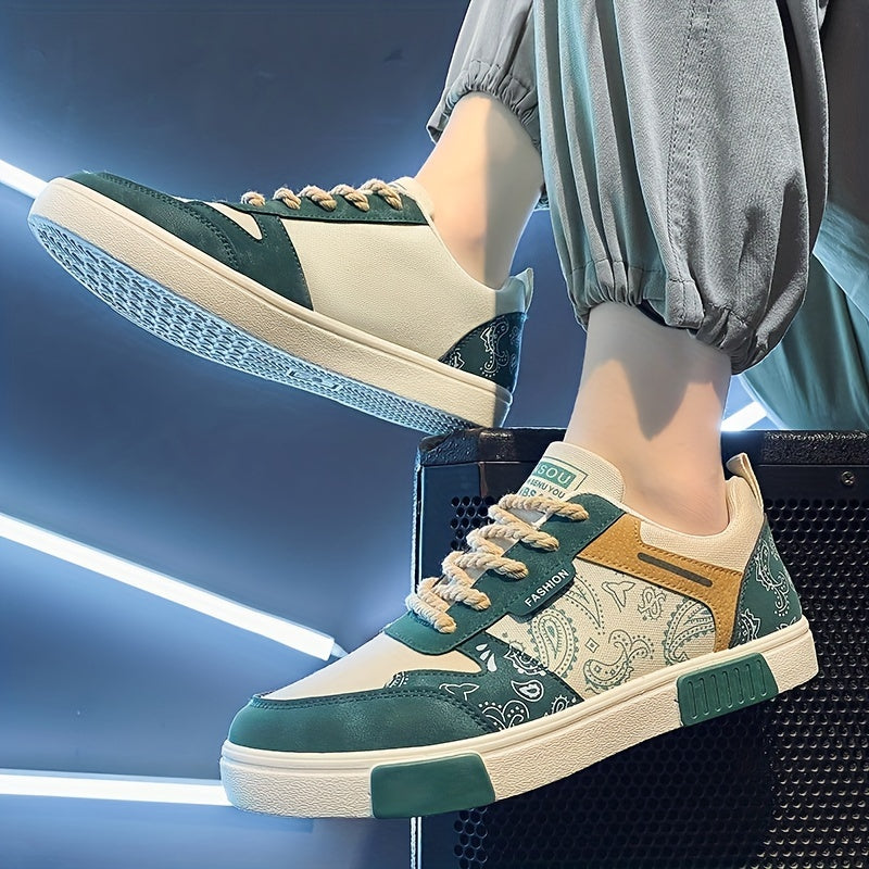 Men's Hemp Lace Up Sneakers Casual Walking Shoes