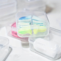 6pcs Transparent Square Plastic Box Jewelry Beads Container