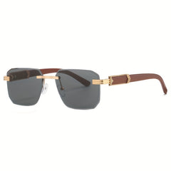 Square Rimless Sunglasses Gradient UV400 Sun Shades