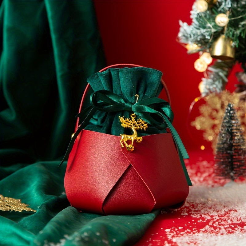 1pc Decorative Gift Bag for Christmas Birthday Wedding Props and Candy Bag