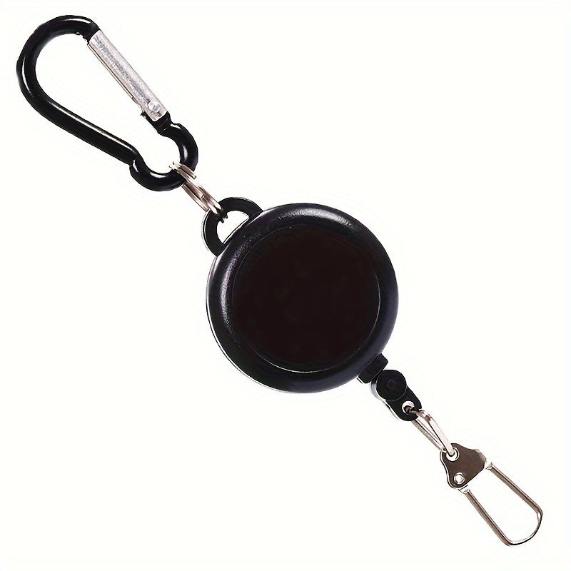 Functional Keychain Buckle Retractable Keychain Mountaineering Skiing Keyring