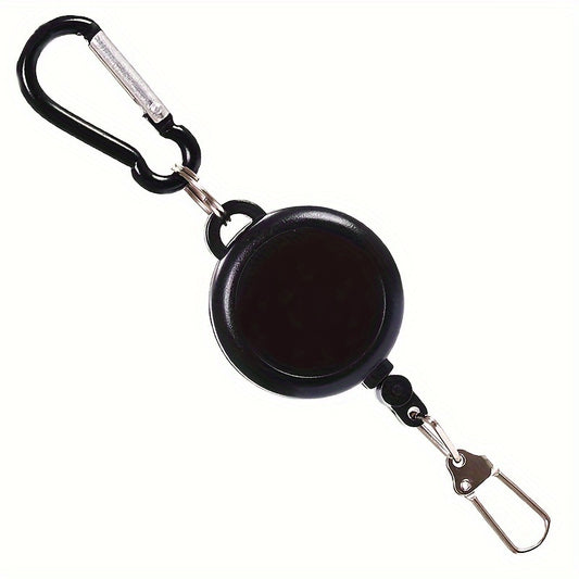 Functional Keychain Buckle Retractable Keychain Mountaineering Skiing Keyring