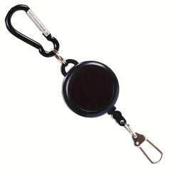 Functional Keychain Buckle Retractable Keychain Mountaineering Skiing Keyring