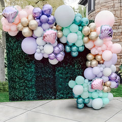 Mermaid Tail Balloon Garland Arch Kit Mermaid Birthday Party Decorations