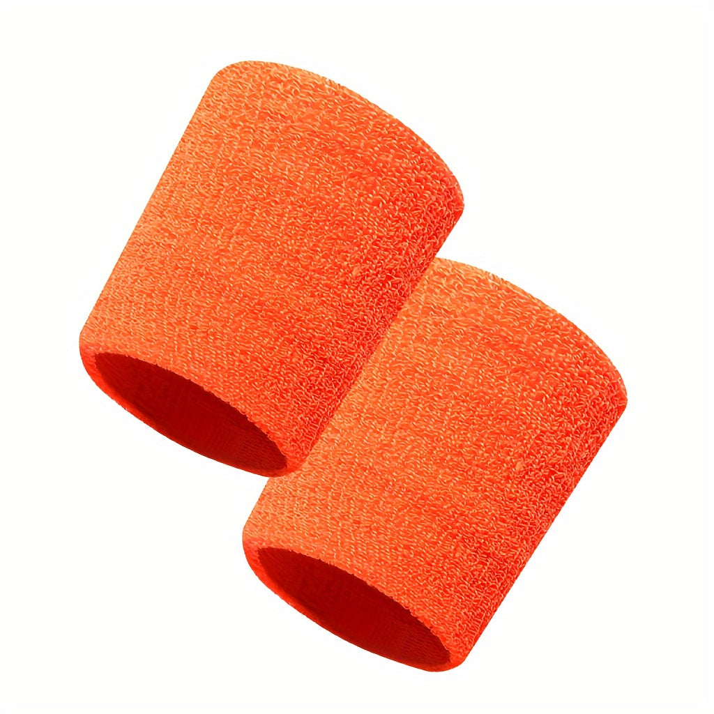 2pcs Sports Wrist Bands Sweat Absorbing Wrist Protectors