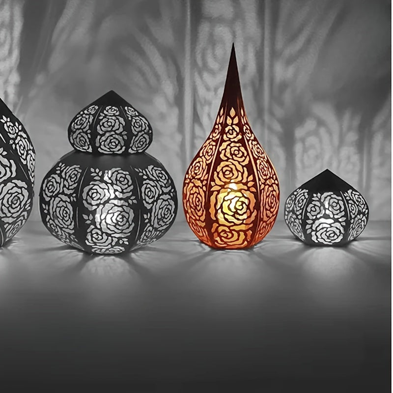 1pc Metal Cutting Dies 3D Lantern Rose Cut Die For Paper Card Making