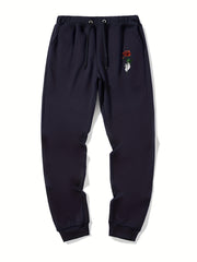 Rose In Hand Graphic Drawstring Joggers Men s Sweatpants
