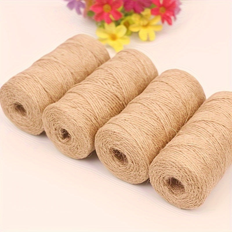 50 Meters Hemp Rope Hand-woven Diy Thin Rope Jute Retro Decorations Bundle Rope