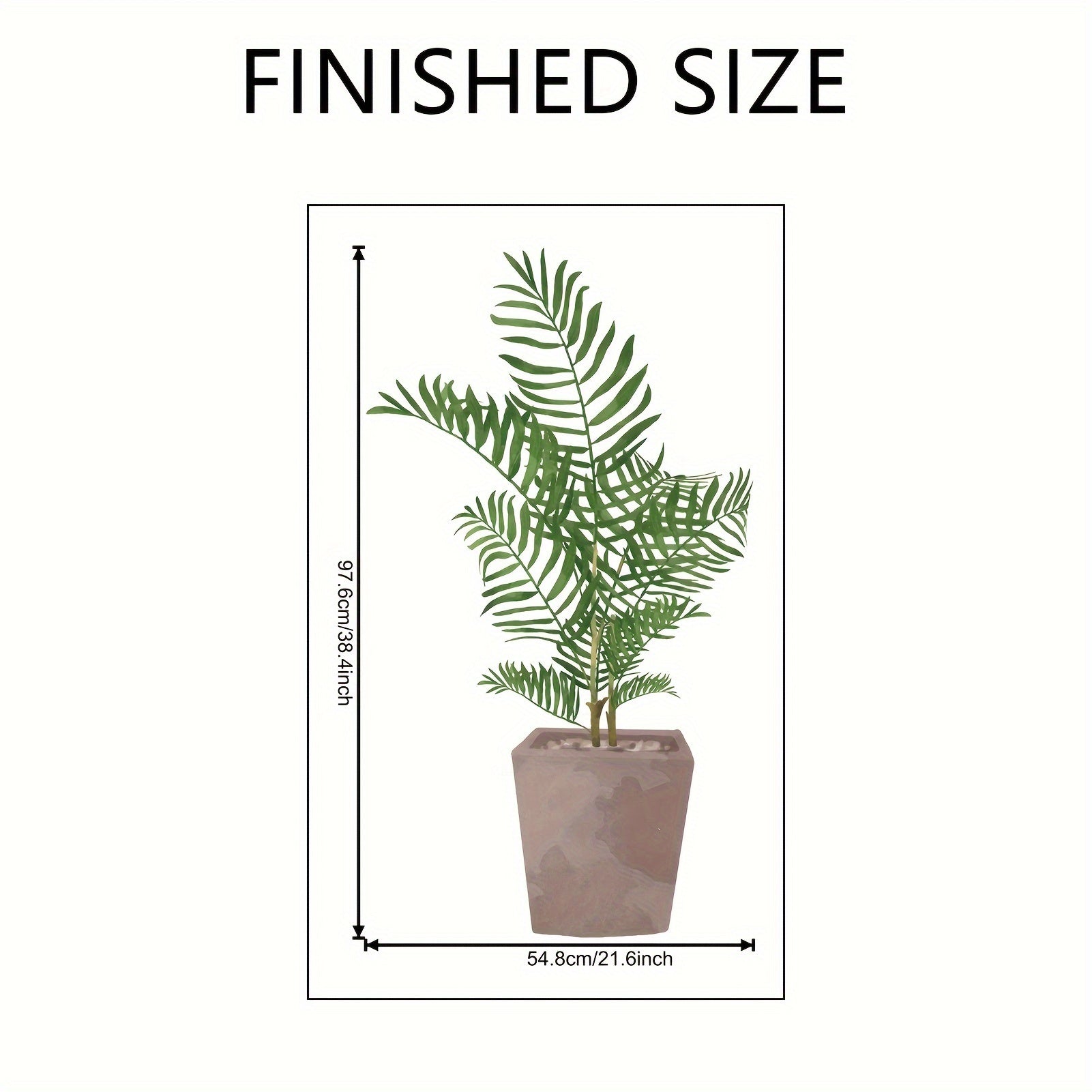 Green Plants Wall Stickers for Bedroom - Natural Leaf Wall Posters Decor