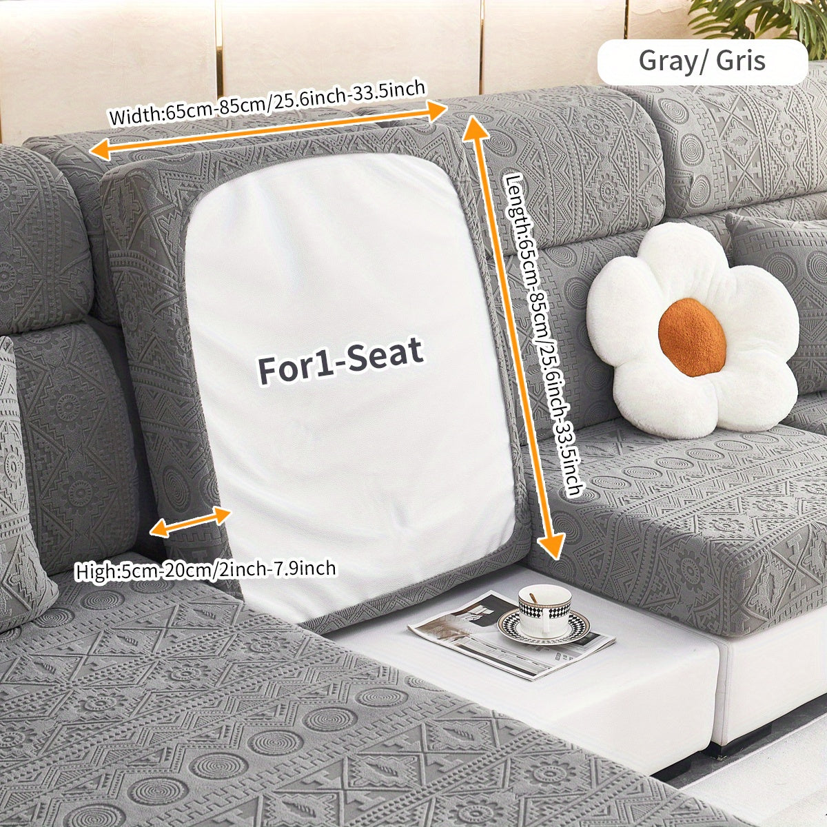 Bohemian Style Sofa Slipcover Elastic Furniture Protector Cover