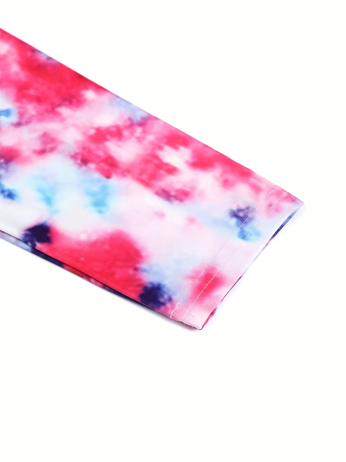 Kid Girls Tie Dye Print Legging Slim Fit Sports Casual Tight Pants