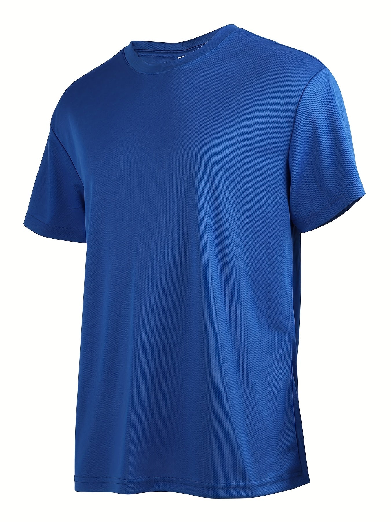 Men's Solid Loose Active Workout Tee Top