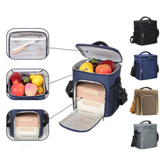 Aluminum Foil Lunch Box Bag Insulated Large Capacity