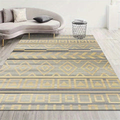 Soft Moroccan Area Rug Non Slip Sofa Floor Mat Machine Washable Anti Fatigue Mat