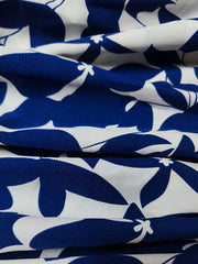 Leaf Print Long Sleeve Casual Dress