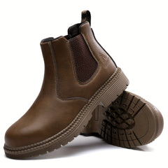 Men's Puncture Proof Steel Toe Work Safety Boots