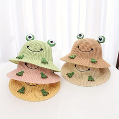 Frog Prince Kids Summer Straw Braided Hat