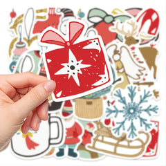 27pcs Christmas Decoration Stickers Holiday Decals Xmas Decor