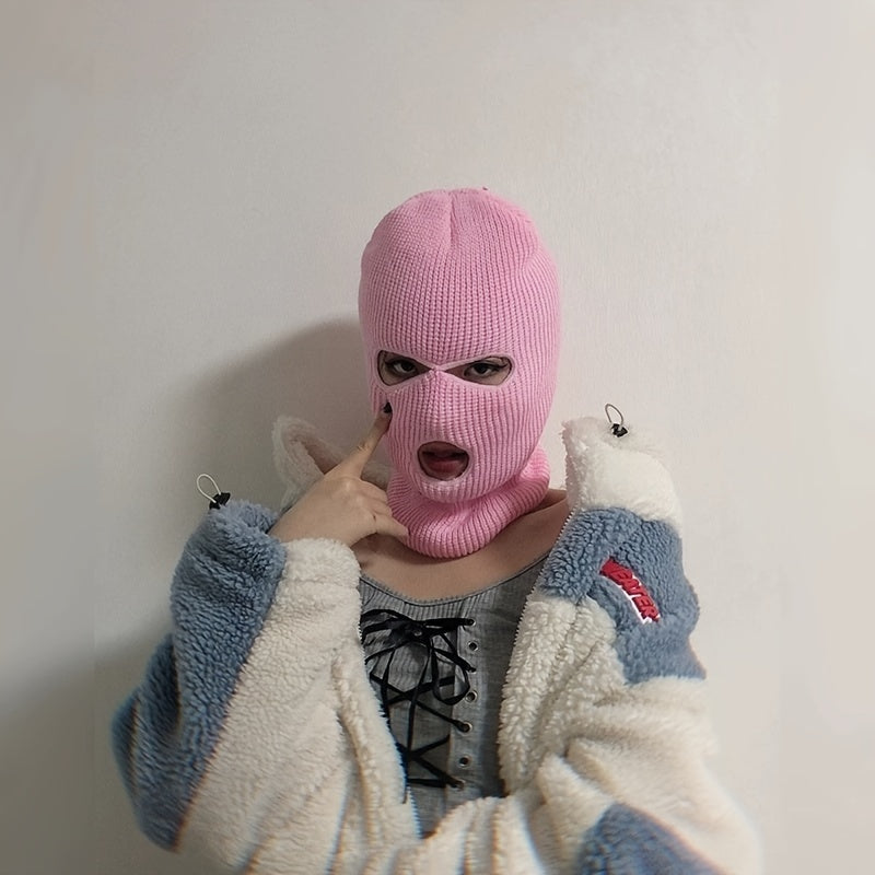 3-Hole Warm Headgear Skiing & Riding Face Cover