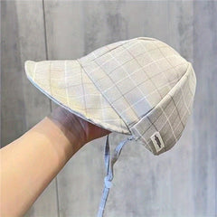 Baby Plaid Baseball Cap Fisherman Cap Spring Autumn Sunshade Children's Cap