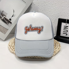 GET AWAY Embroidered Label Mesh Trucker Hat