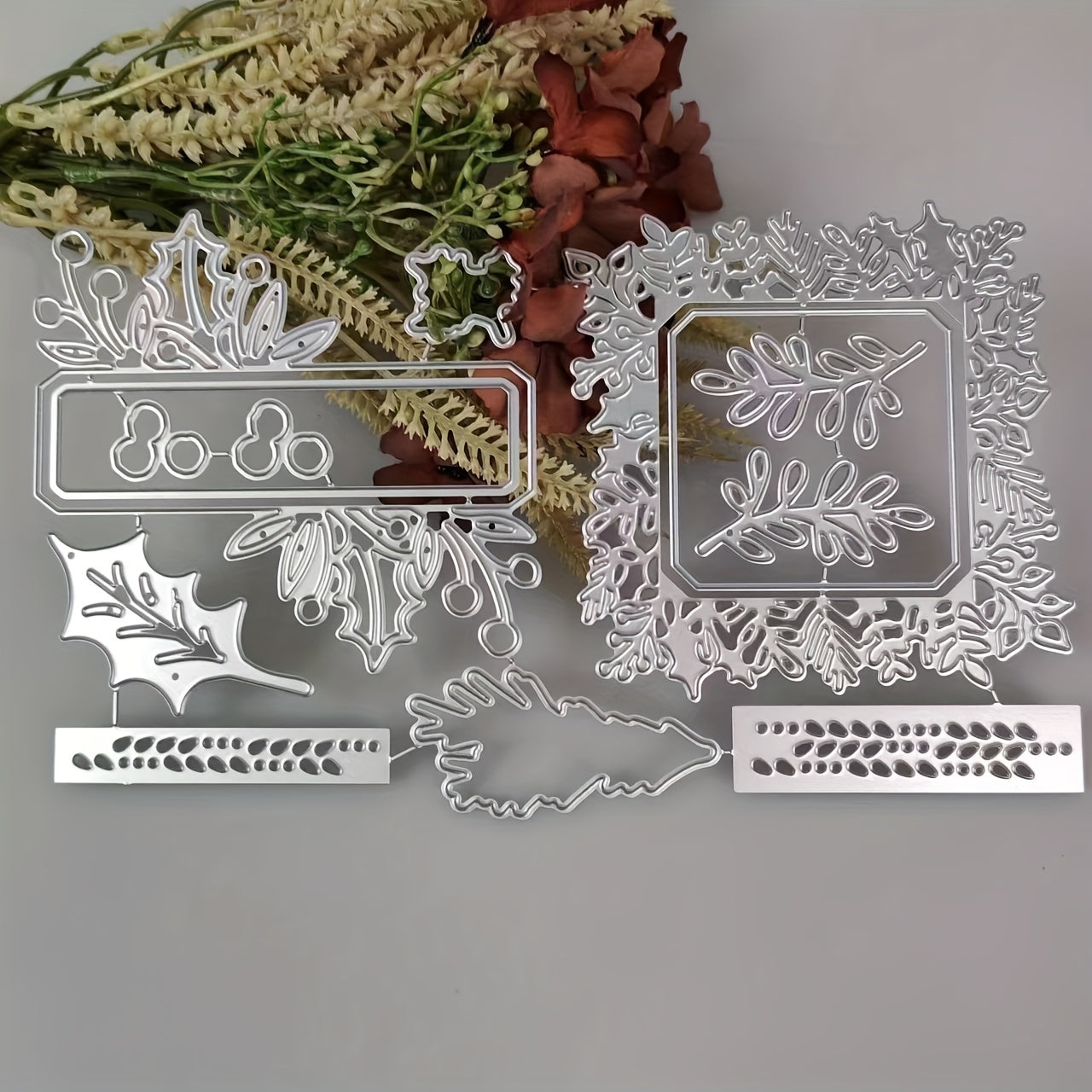 Christmas Metal Cutting Dies And Stamps Set For Scrapbooking Crafts