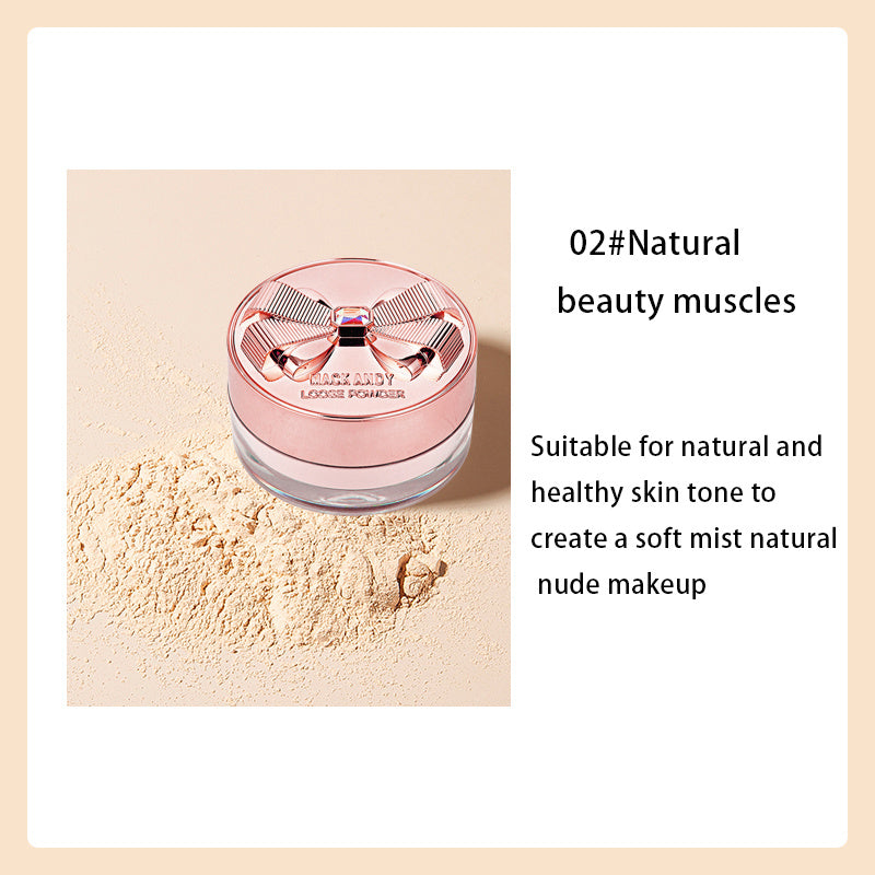 Silky Lightweight Setting Powder Brightening Skin Tone Natural Nude Makeup