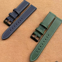 1pc Smart Watch With Switch Raw Ear Strap Leather 20mm