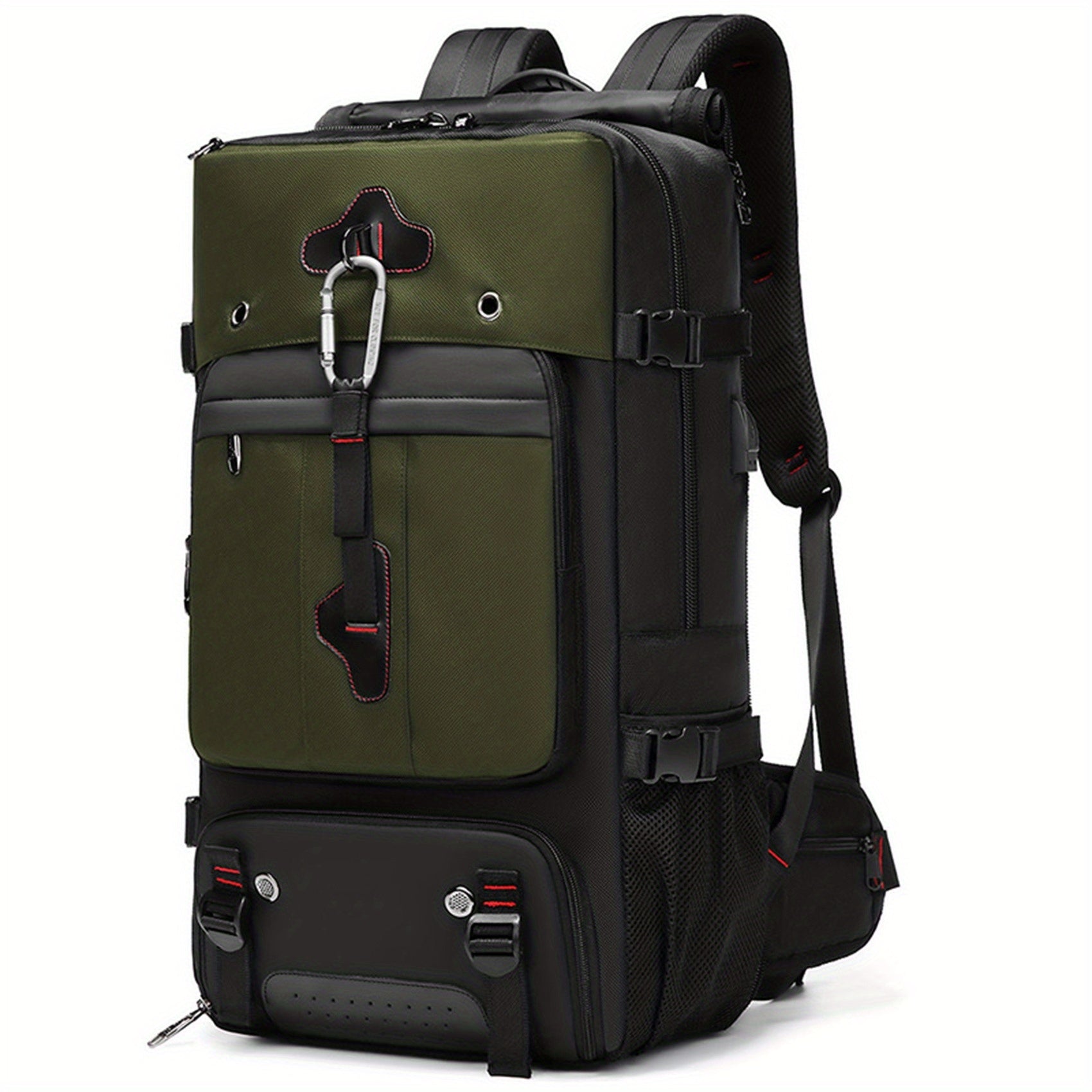 Men's Travel Bag Backpack USB Charging Port Large Capacity Waterproof Outdoor