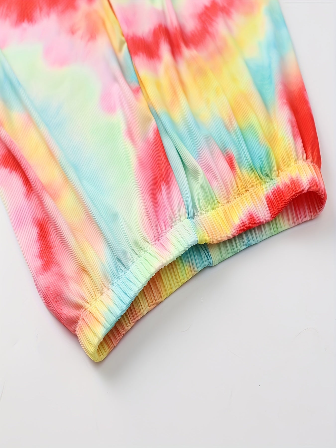 Girls Tie Dye Joggers High Waist Loose Sport Pants